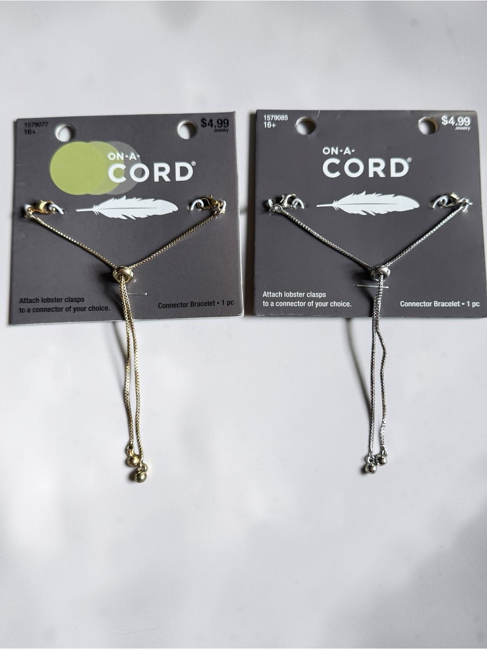 Adjustable Connector Bracelet - Gold and Silver
